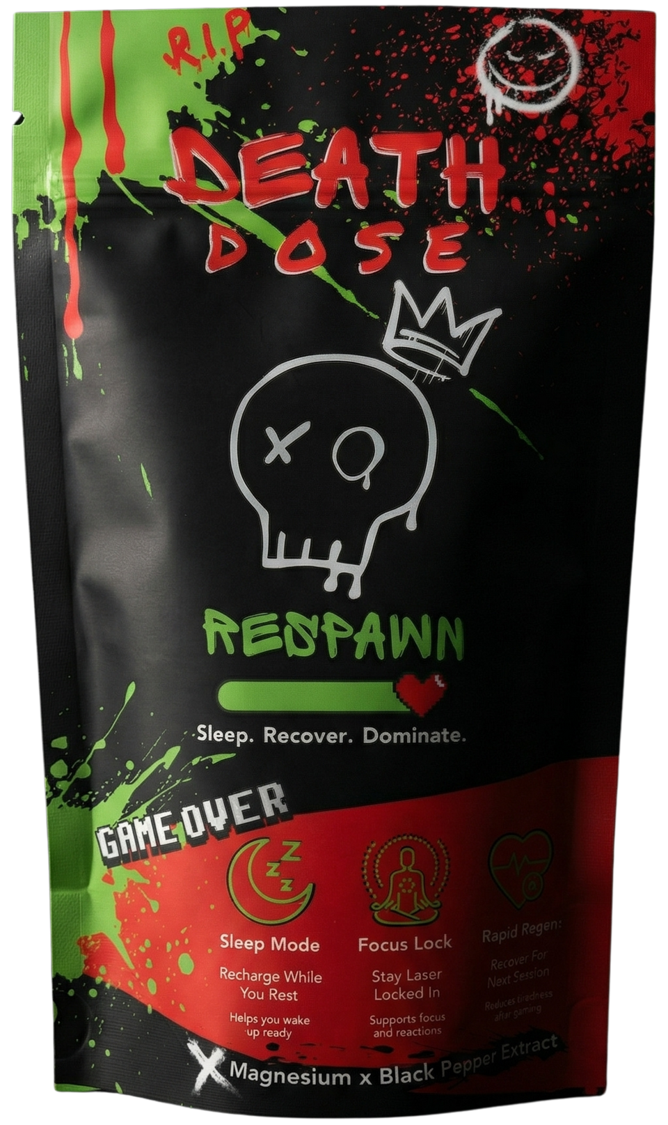 RESPAWN pouch, front, transparent cut-out
